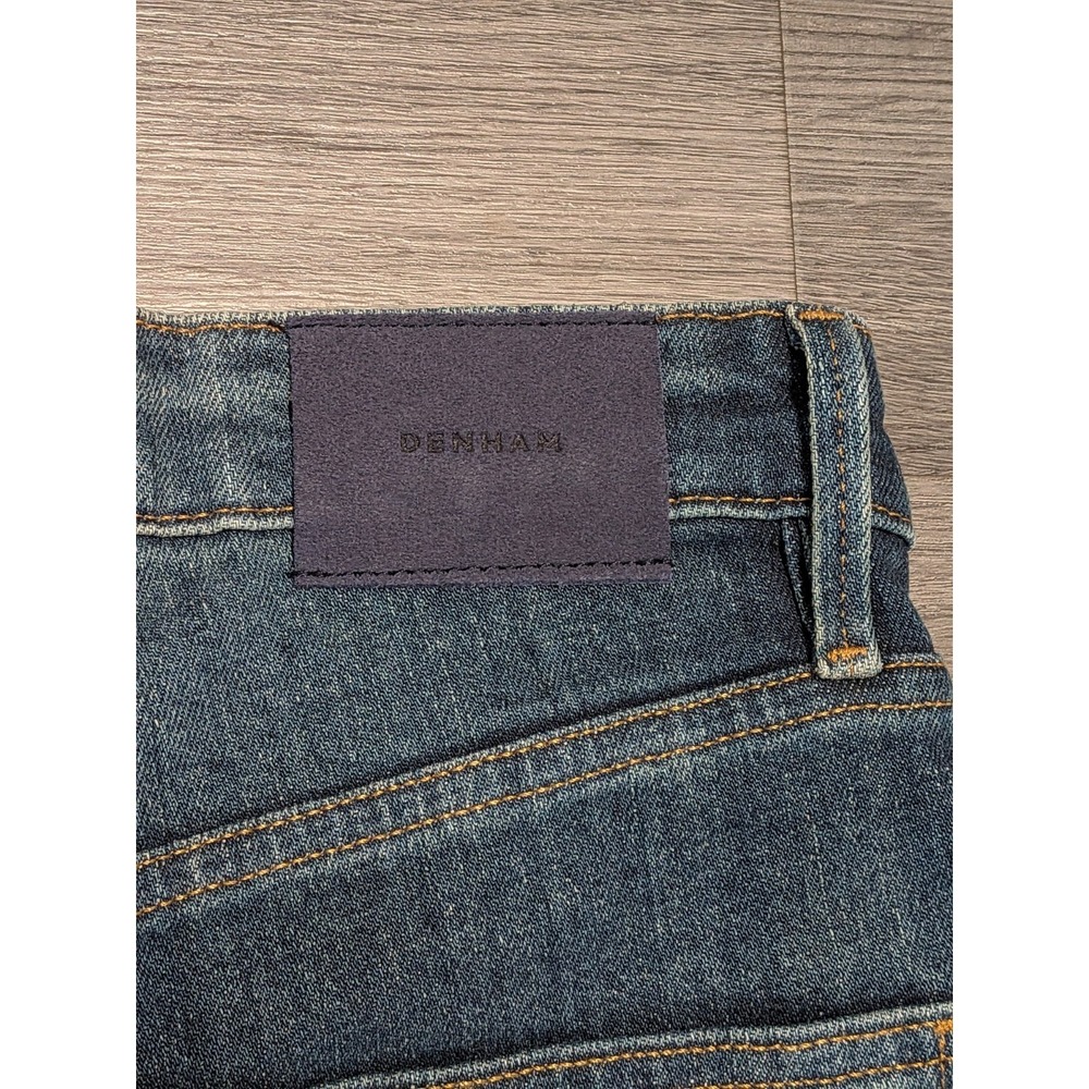 NWT Denham Miku Women's Medium Wash Faded Wide Fit Leg Jeans Size 27x30 - Picture 7 of 10